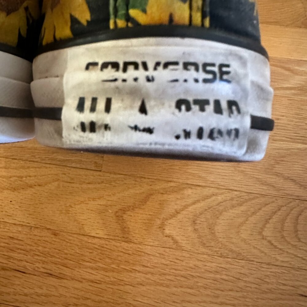 Converse Women's Sunflower Print Low Top Sneakers - Yellow/Black - Picture 11 of 15